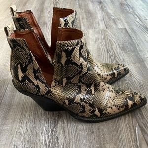Jeffrey Campbell x Free People Snakeskin Booties